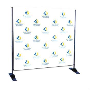 Full Color Step and Repeat Banner Stands and Backdrops