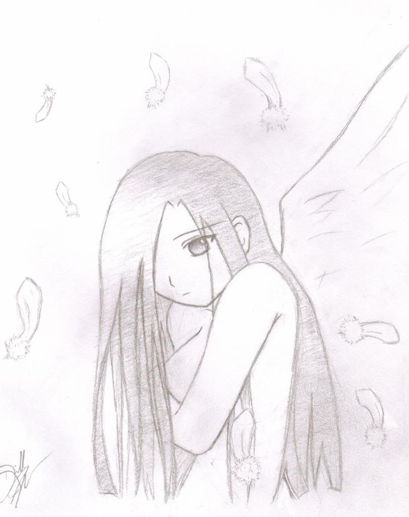 Lonely Angel Drawing