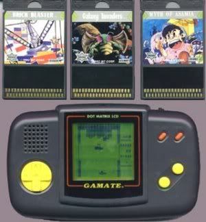 Gamate system and game cartriges