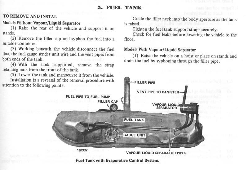 lh fuel tank Engine GMHTorana