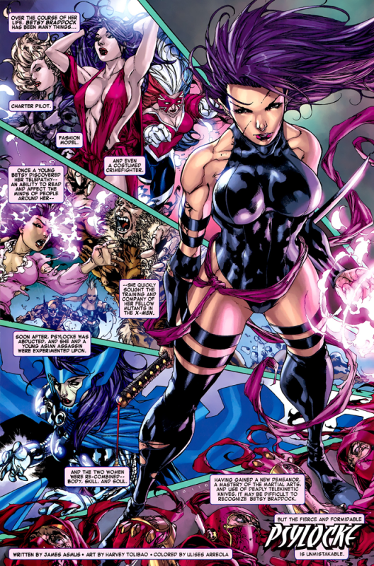 psylocke comic book females