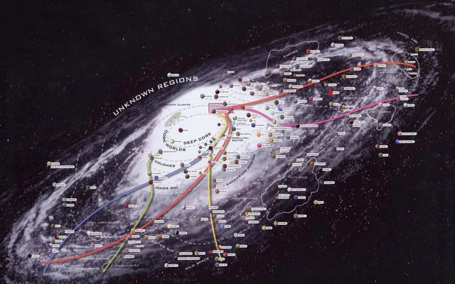 Star Wars Planets Map. to a planet on the border