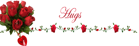 red roses - hugs - divider