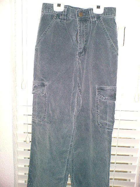$3 sz10 Grey Courdroy Cargo Pants Bugle Boy Pictures, Images and Photos