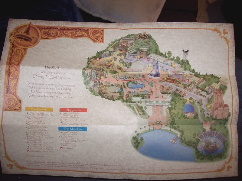 magic kingdom map 2009. Closeup of Magic Kingdom map: