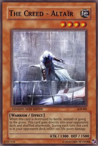 Assassin's creed poker cards