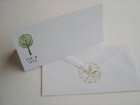 "Hug a Tree" Stamped Notecards, set of 10 with envelopes