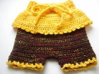 Newborn/Small Crocheted Wool Skirty