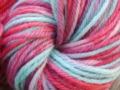 Black Friday!   Cotton Candy wool yarn plus trim:  9 oz.