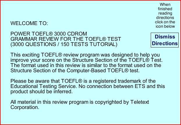 toefl grammar review