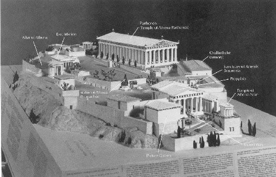 Maquete da Acrópole de Atenas
