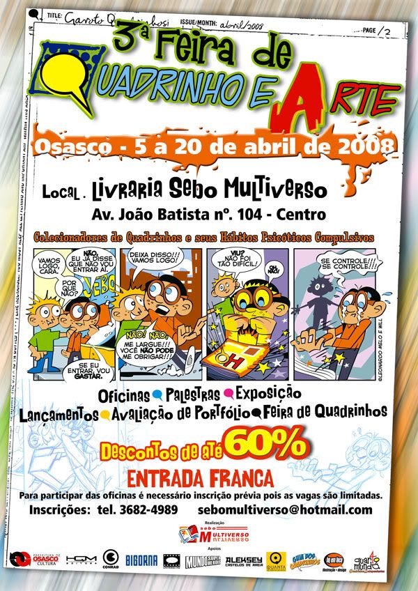 Cartaz - Feira de Quadrinho e Arte