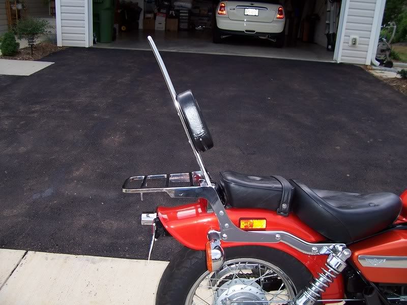 Honda rebel 450 sissy bar #6