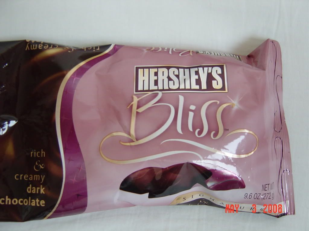 hershey's bliss chocolate for having a houseparty