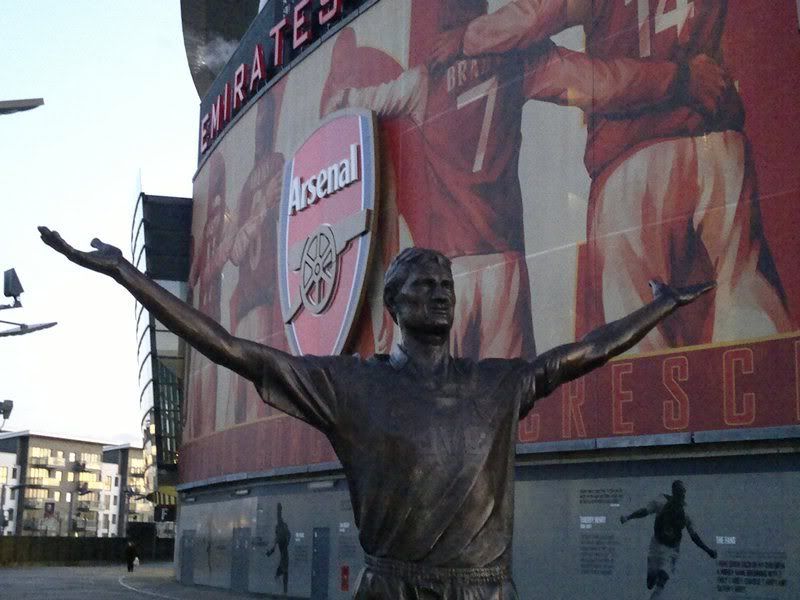 Tony Adams against The Emirates Stadium