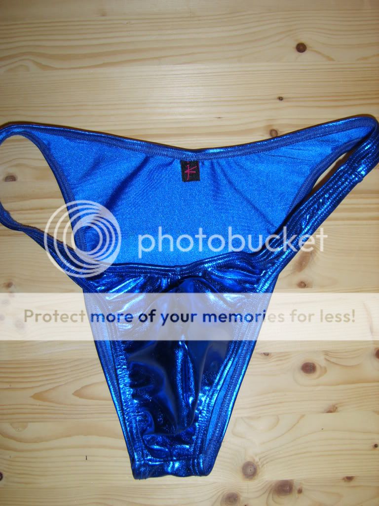 jovana Royal Blue Metallic Mens Rio Bikini M  