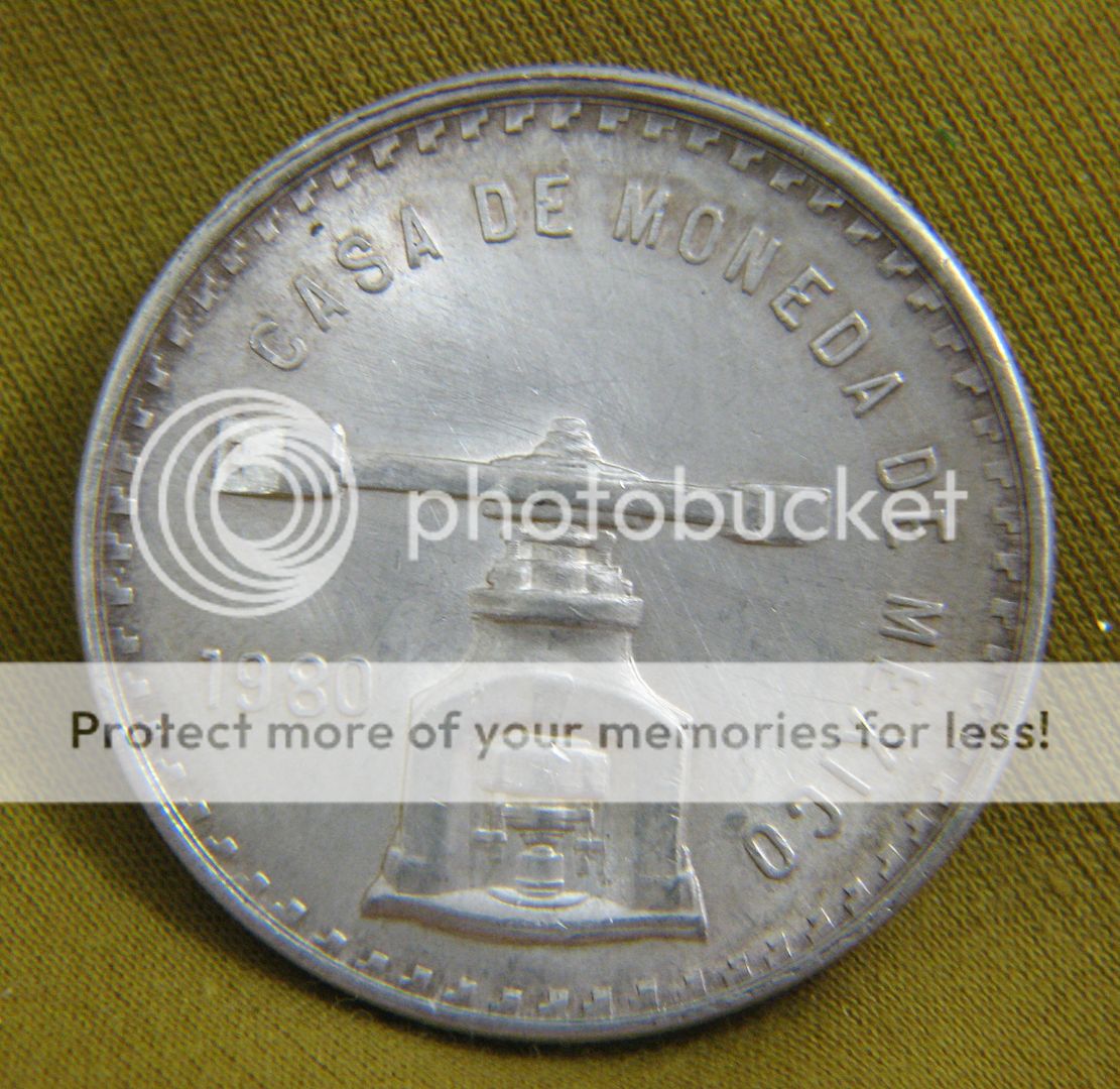 1980 Casa De Moneda Mexico Scale Onza 33.625 g Silver  