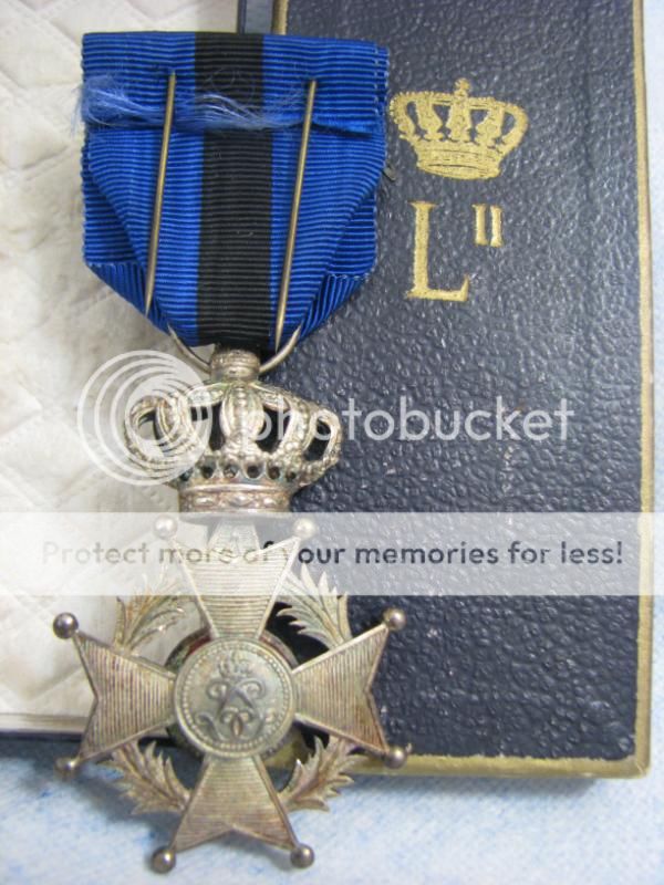 WWII Order of Leopold II Knight Cross in Silver Belgium