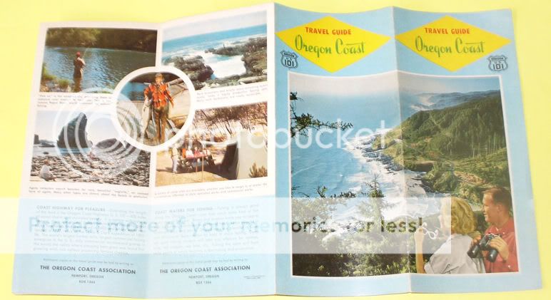 US 101 Oregon Coast Highway 1960s Travel Brochure   Nice pictures 