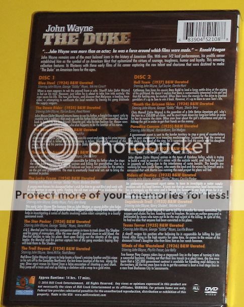 John Wayne The Duke 16 Full Length Movies 2 Discs Classic Westerns Dvd See Ebay