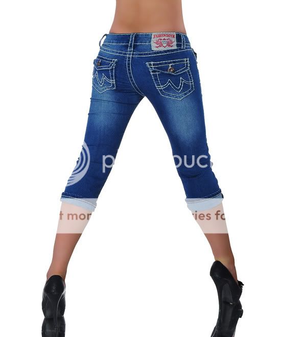 103# NeW DaMeNJeAnS CaPriJeAnS CaPri 3/4 JeAnS HoSe HüFtJeAnS