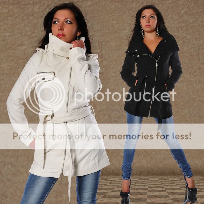 285# Damenjacke Wollmantel Fleece Woll Mantel Winter Jacke Jacket