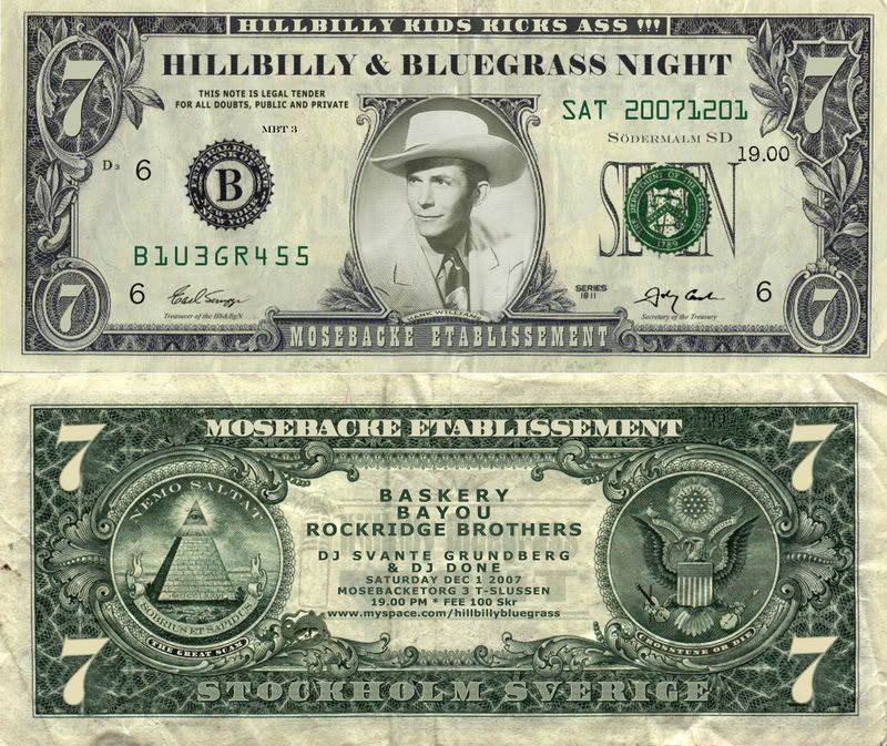 7 Dollar Bill Hank Williams Photo by hillbillybluegrass | Photobucket