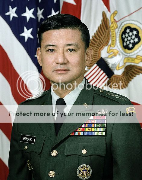 My hero General Eric Shinseki is appointed Sec. of Veterans Affairs ...